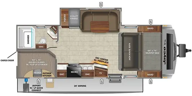 2022  Jayco Whitehawk 25MBH, BUNKS, REAR BATHROOM, - Photo 2