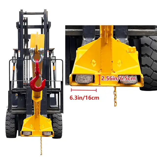 2T Forklift Mobile Crane Extension Hoist Jib Boom Hook 170055 - Photo 2