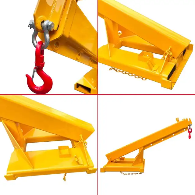 2T Forklift Mobile Crane Extension Hoist Jib Boom Hook 170055 - Photo 9