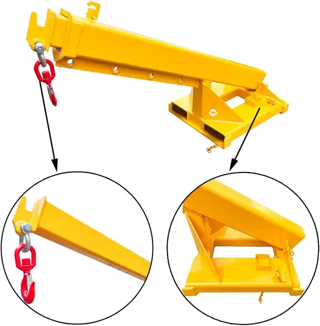 3T Mobile Crane Lifting Hoist Truss Jib Boom Hook 170056 - Photo 7