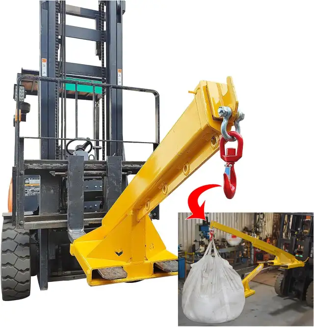 3T Mobile Crane Lifting Hoist Truss Jib Boom Hook 170056 - Photo 9