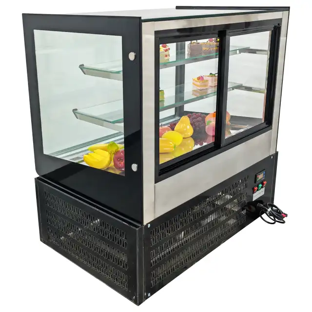 Right Angled Desktop 3 Layer Refrigerated Bakery Showcase 210182 - Photo 5
