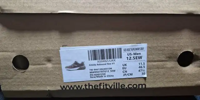 FITVILLE REBOUND NEO V1 MEN'S WALKING SHOES – 12.5 EW - NEW $70 - Photo 8