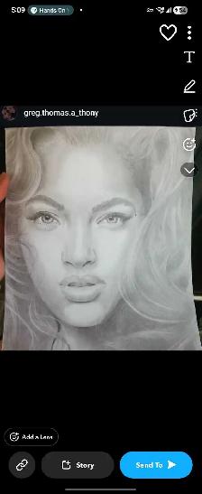 Portraits/ HB pencil  drawings for sale 9x12