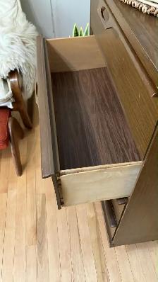 Mid century modern. Commode 4 tiroirs. Teak teck lamp NOT for sa - Photo 6