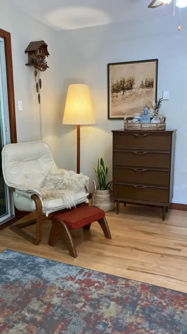 Mid century modern. Commode 4 tiroirs. Teak teck lamp NOT for sa - Photo 10