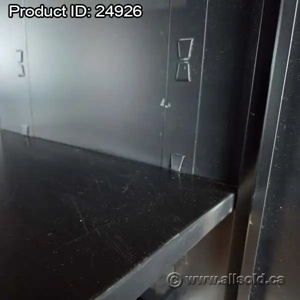 Prosource Black 2 Door Storage Cabinet 36' x 18' x 72.5' - Photo 3