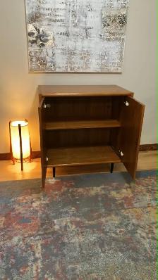 Mid century. TEAK TECK. Lampe / Buffet, bahut disques vinyles - Photo 8