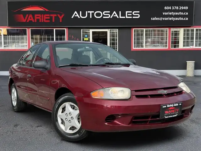 2004 Chevrolet Cavalier 4dr Sdn VL– Low KM | Affordable | Reliab