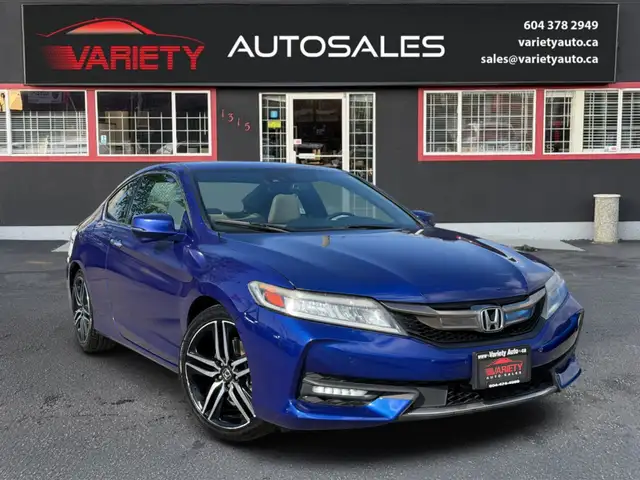 2017 Honda Accord 2dr I4 Auto Touring, Fully Loaded | Sporty, FR