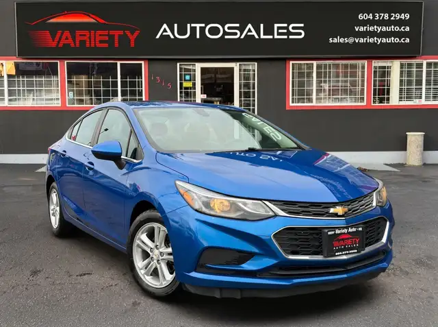 2017 Chevrolet Cruze 4dr Sdn 1.4L LT w/1SD, Fuel Efficient, FREE