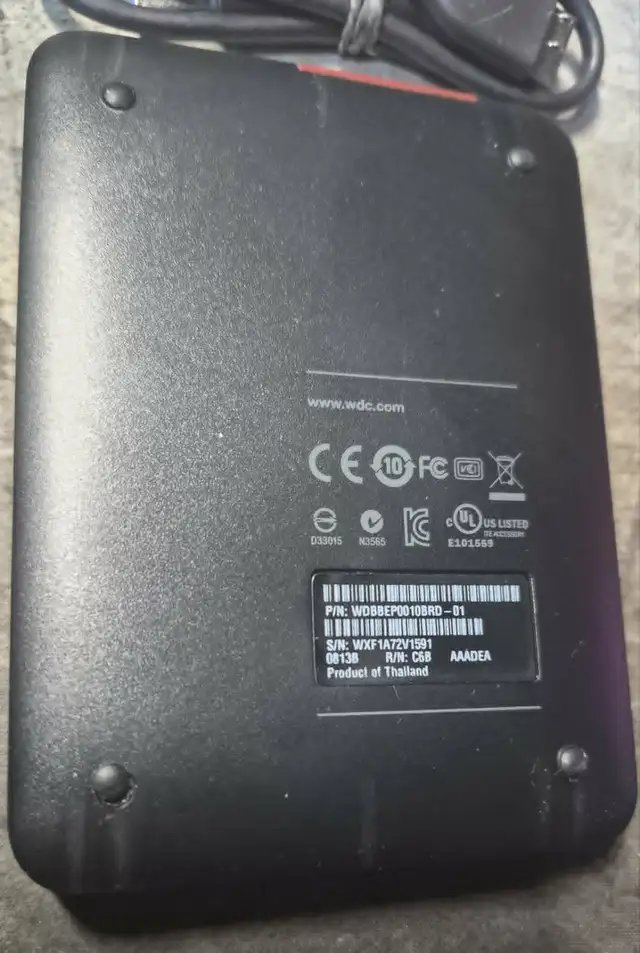 WD MY PASSPORT 1TB EXTERNAL HARD DRIVE   RUGGED CASE – TESTED 50 - Photo 5