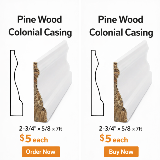 Wood Colonial Baseboard 5' Only $0.89/LF - Photo 3
