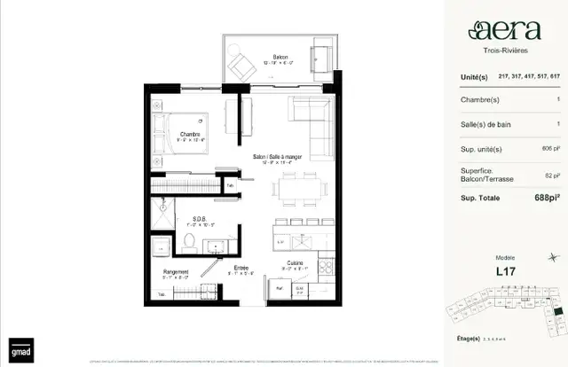 Aera Trois-Rivières | Condos 3 1/2 d'inspiration hôtelière - Photo 5