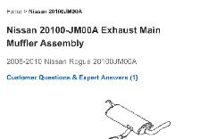 Muffler Nissan  Rogue 2008/2010  Honda - Photo 3