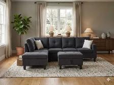 6 seater sectional couche with ottoman.... summer best deal - Photo 2