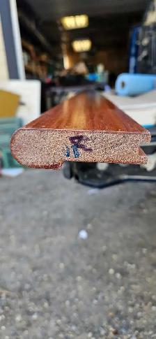 Brazilian cherry stair nosings