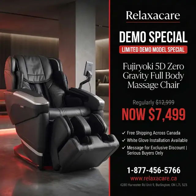 FUJIIRYOKI 5D ZERO GRAVITY FULL BODY MASSAGE CHAIR