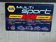 NAPA 12V Multisport Battery AGM Motorcycle, ATV. Excellent Shape - Photo 2