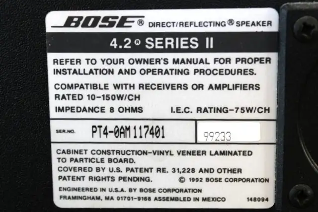 PAIR of BOSE SPEAKERS - Photo 2