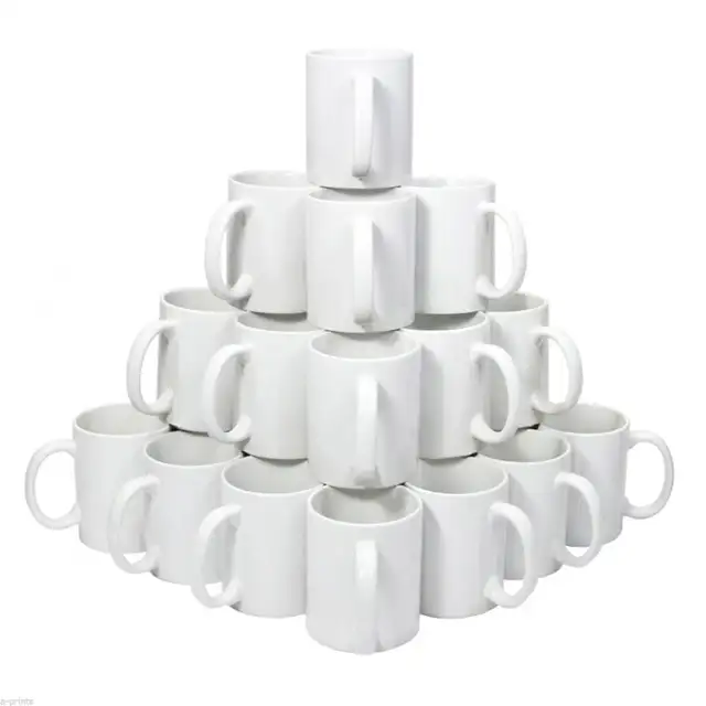 36pc 15oz White Blank Sublimation Ceramic Mugs Heat Press 001435 - Photo 3