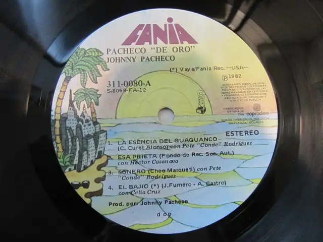 Pacheco De Oro Fania Records 311-0080 Latino Vinyl LP Circa 1982 - Photo 9