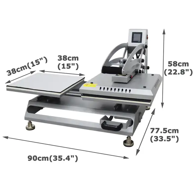 110V Double station Drawer Design Semi-Auto Heat Press 110456 - Photo 10