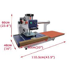 16x20in Auto Pneumatic Double Station Heat Press Machine 110501 - Photo 10