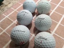 Balles GOLF RÉCUPÉRÉES toutes marques 50 balles $30.
