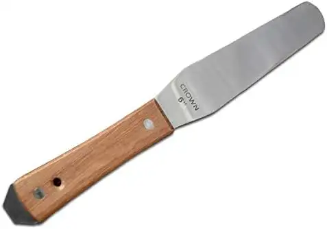 6’’ Stainless Steel Spatula Wooden Handle Stirring Shovel 007024