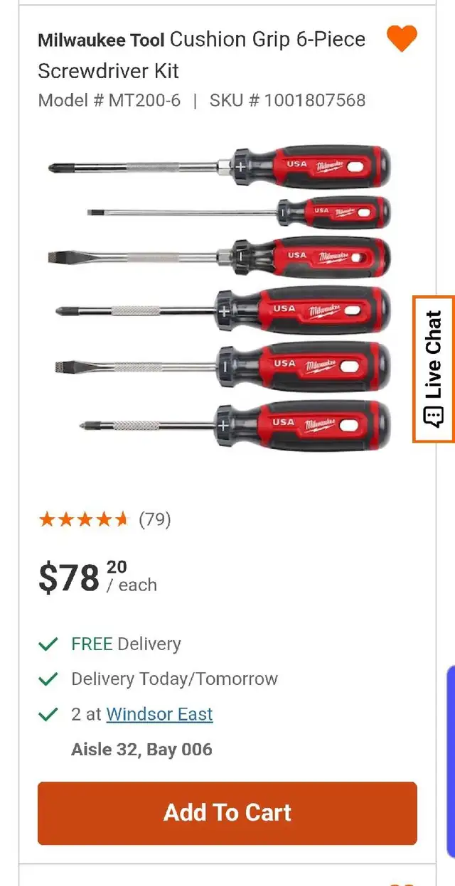Milwaukee Tool Cushion Grip 6-Piece Screwdriver Kit