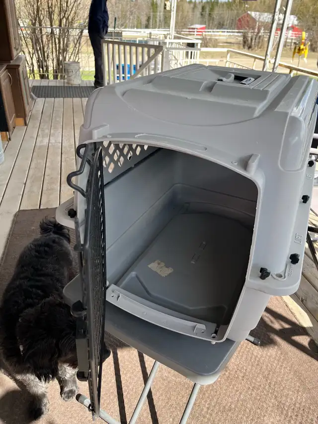 DOG Kennel…heavy grey plastic - Photo 2