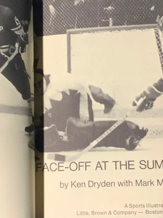 Ken Dryden "Face-off at the Summit" hardcover 1973. 1st edition - Photo 3