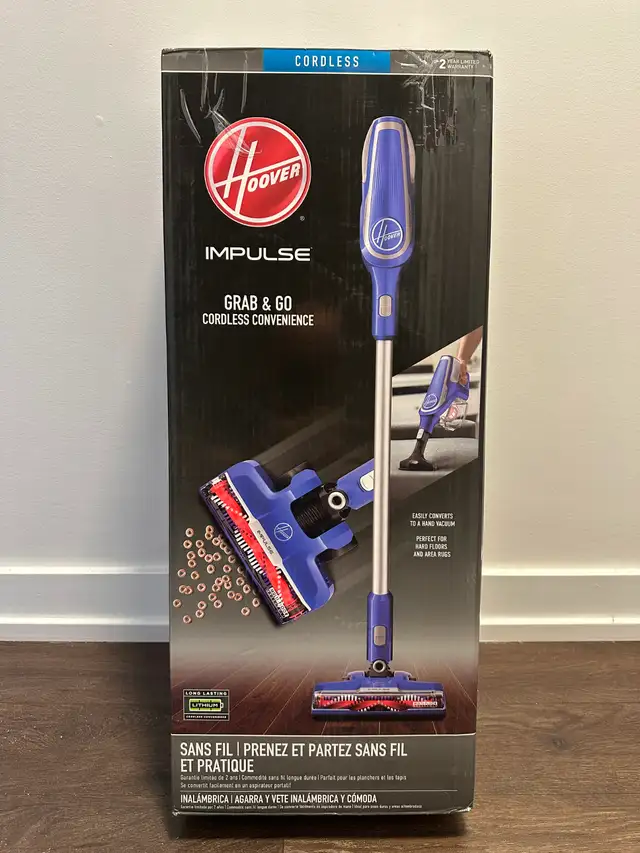BRAND NEW IN FACTORY SEALED BOX-HOOVER IMPULSE CORDLESS VACUUM