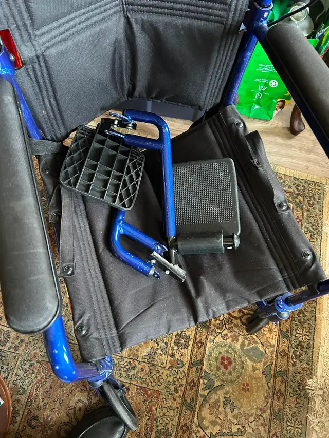 Air and go folding wheel chair and walker