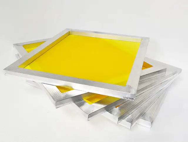 6pc Variety Size Screen Printing Frame Yellow Mesh Fabric 007618 - Photo 2