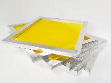 6pc Variety Size Screen Printing Frame Yellow Mesh Fabric 007618 - Photo 2