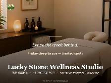 Leave the week behind.Deep tissue massage to help release what