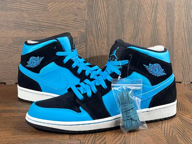AIR JORDAN 1 MID ''DARK POWDER BLUE'' 2014 - Photo 3