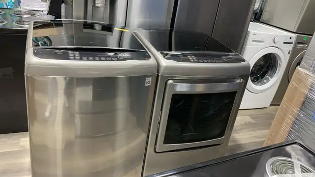 Washer & Dryer Set - 27 LG 4.9 / 7.3 Cu ft - Top Load - Used