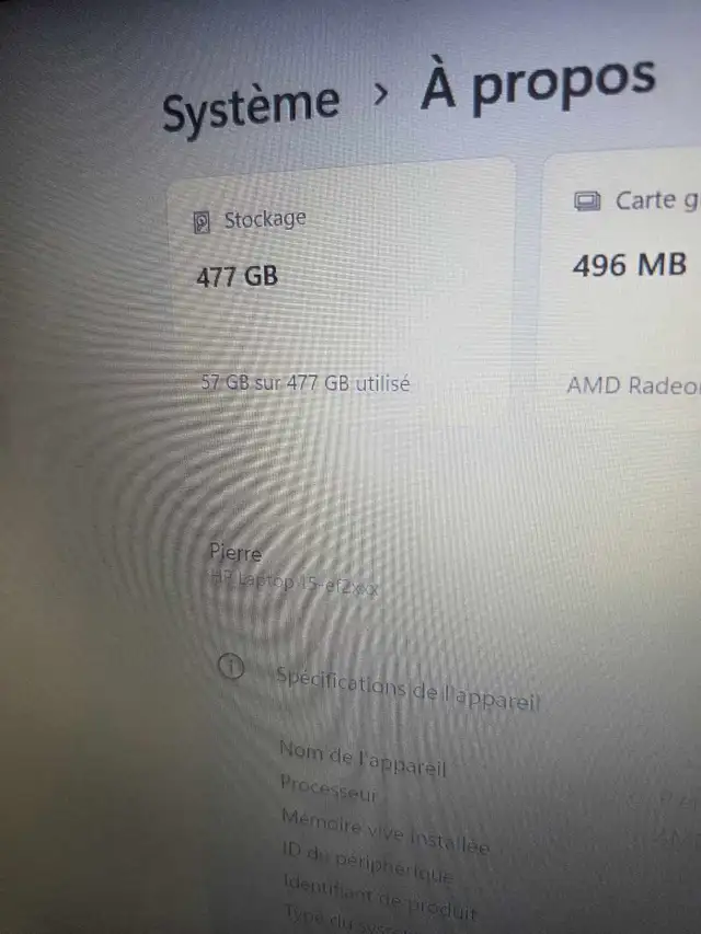 hp i5 Windows 11 modèle ef2008ca Clavier lumière - Photo 8