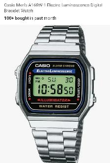 Casio 'vintage' watch electro luminescence