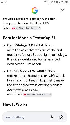 Casio 'vintage' watch electro luminescence - Photo 2