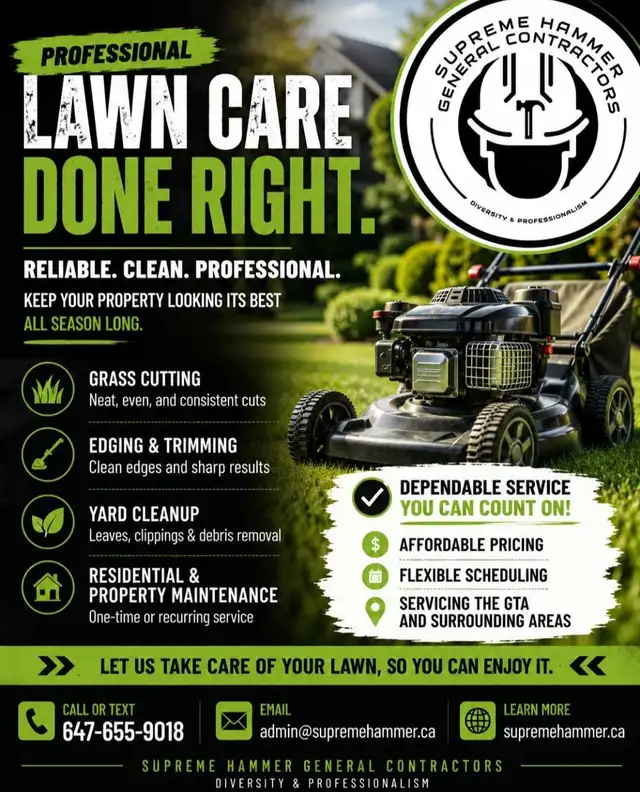 Seeking Lawn Care Contractors With Equipment
