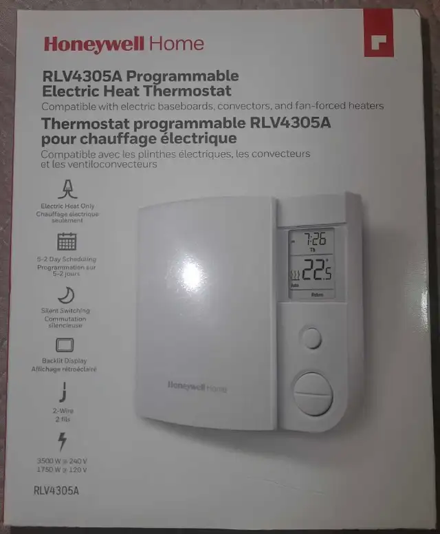 Honeywell Home 5-2 Day Programmable TRIAC Line Volt