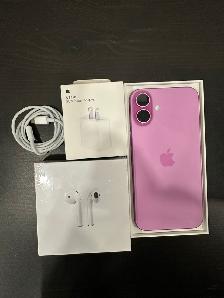 IPHONE 16 PLUS 128GB AIRPODS/CHARGER SET/DELIVERY