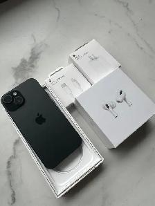 iPhone 15 128GB 89% batt AirPods Pkg/Delivery