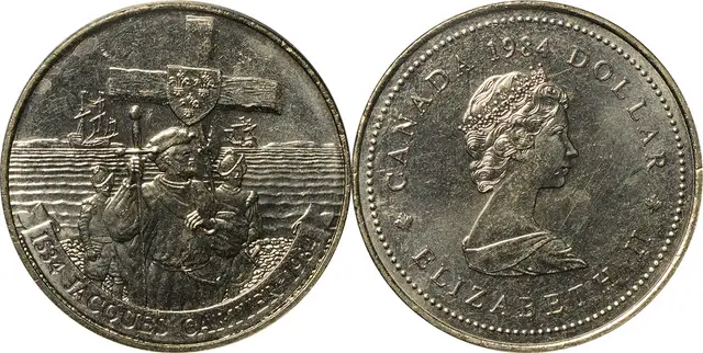 Jacques Cartier commemorative dollar