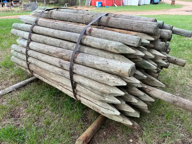 BUNDLE OF NEW FENCE POSTS - NEVER USED - Photo 2