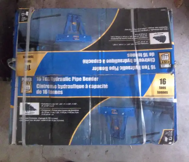 16 ton hydraulic exhaust pipe bender ..... new in box - Photo 2